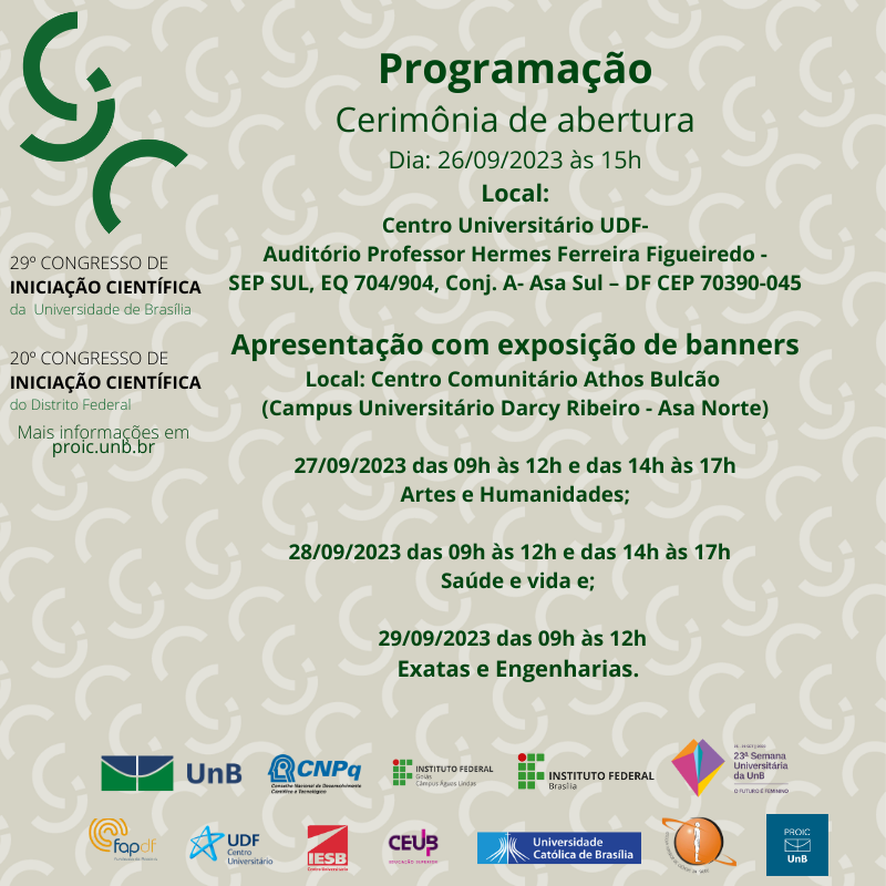 ProIC - Programa de Iniciação Científica - Programação